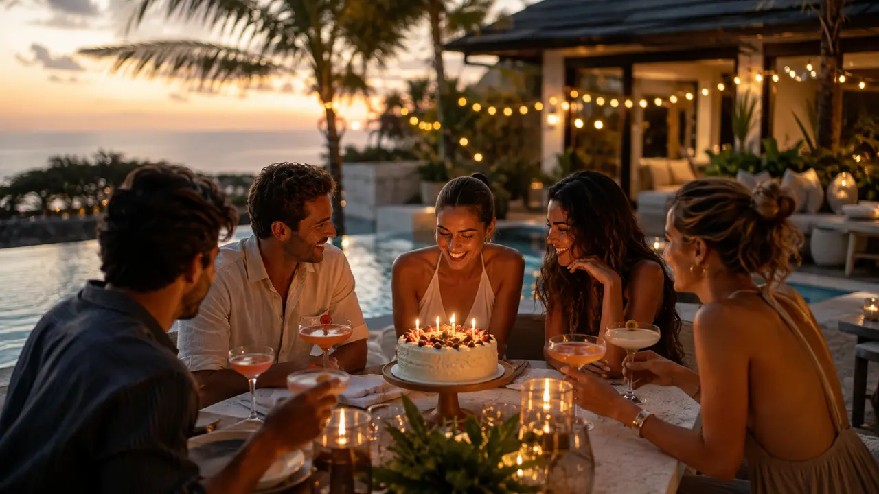 Birthday party at a private Bali villa
