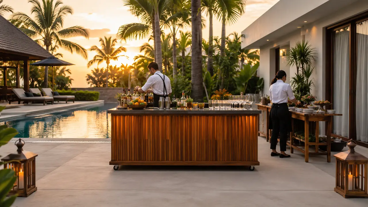 Private villa party planning in Bali