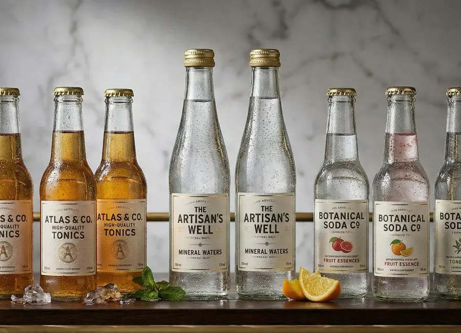 Spirits, mixers and mobile bar ingredients